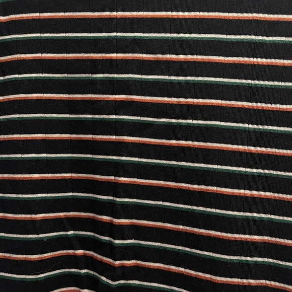 BP Nordstrom Dani Black Multi Stripe Mock Neck Knit Bodysuit Sz XL - Picture 6 of 7